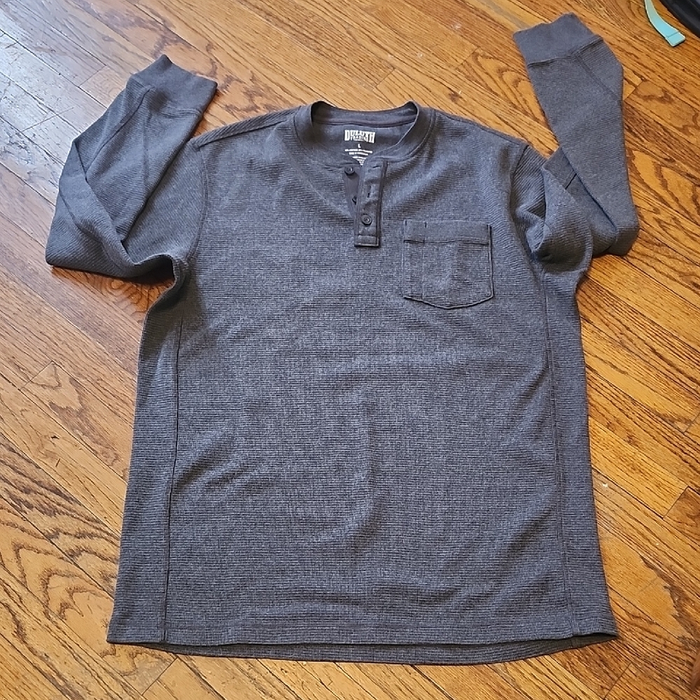 Duluth Trading Co Charcoal Long Sleeve Shirt
